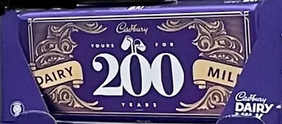 Limited Edition 200 Years Of Cadbury Cadbury Dairy Milk Bar 360g - NEW. • £15.99