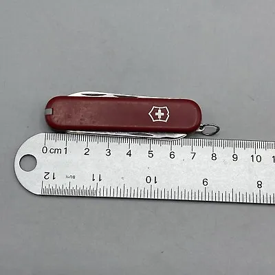 Victorinox Executive 74mm With Scissors Screw Swiss Army Knife - Red • $50.50