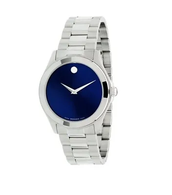 Brand New Movado Men's Junior Sport Blue Dial Stainless Steel Watch 0606116 • $289