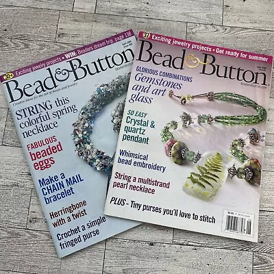 Bead & Button Magazine - 2004 - Lot Of Two (2) - Back Issues  Jewelry Crafting • $9.99