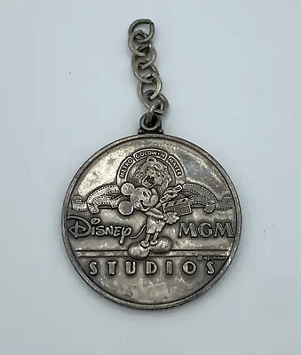 Vtg Disney MGM Studios Mickey Opening Spring 1989 1 5/8  Medallion Fob Pendant • $14.99