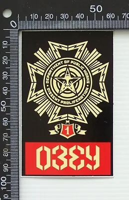 Old Obey Clothing Retail Shop Advertising Pos Promo Sticker Giant • $4.50