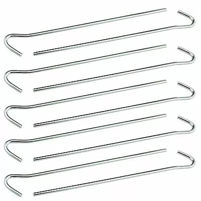 £2.99 • Buy 10 X Heavy Duty Galvanised Steel Tent Pegs Metal Camping Ground Sheet Anchor