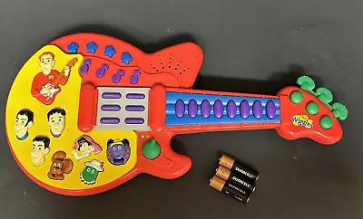 The Wiggles Play Along Musical Sing And Dance Red Toy Guitar By Spin Master 2003 • $17.99