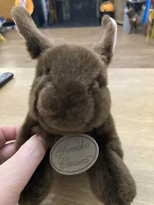 Russ Berrie Yomiko Classics Dutch Bunny Brown Plush Soft Toy 13  Long Approx • £6.90