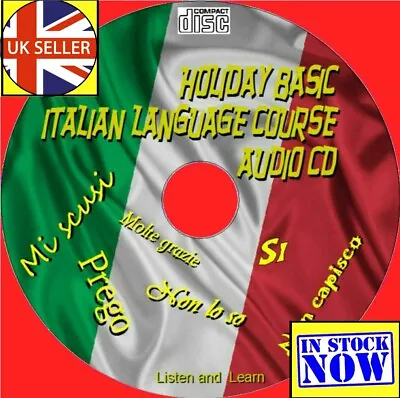 Learn ITALIAN Holiday Basics FAST EASY Listen Learn Language Audio Course CD New • £5.97