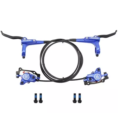 SwishTi Mountain E-Bike MTB Cycling Hydraulic Disc Rotor Brake Set Blue • $59.98