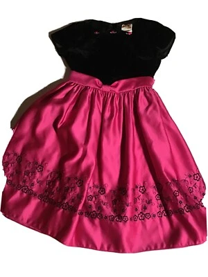 $12 • Buy Girl’s Sugar Plum Pink Black Dress Girl Sz 8 Party Flower Girl Made USA Birthday