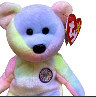 £8 • Buy TY Beanie Babies Baby Birthday B.B. Bear Retired Rare With Hang Tag