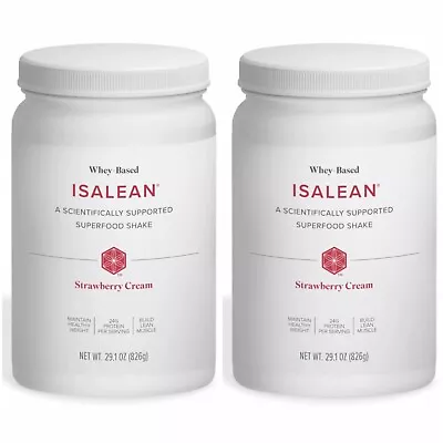 15%OFF Isagenix 2x Strawberry Cream Shake Canister Weight Loss Meal Replacement • $155