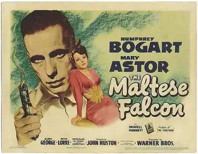 THE MALTESE FALCON Movie POSTER 11 X 14 Humphrey Bogart Mary Astor B • $11.95