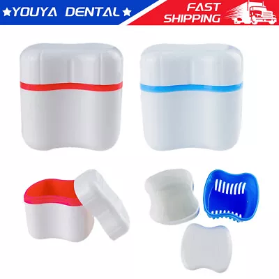 1 X Dental Denture False Teeth Box Storage Case Bath Artificial Teeth Organizer • $5.57