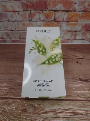 Vintage YARDLEY Lily Of The Valley 3 X 100g Luxury Soaps BRAND NEW SEALED  • £9.95