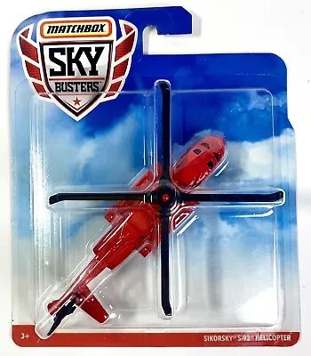 Matchbox Sky Busters Sikorsky S-92 Helicopter Red Helicopter 🚁 1:64 • $19.99