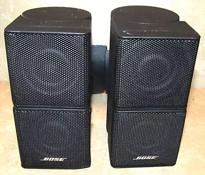 2 Bose Lifestyle Acoustimass Jewel Mini Double Cube Speakers With Wall Mounts • $31