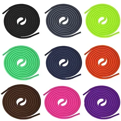 Round Coloured Strong Shoe Laces Shoelaces Football Boots Trainer's Hiking Boots • £2.99