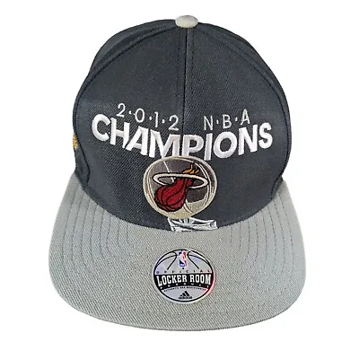 Miami Heat 2012 NBA Champions Official Locker Room Snapback Hat Ball Cap • $20.79