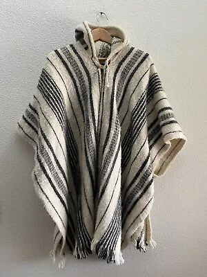Alpaca Connection 100% Virgin Wool Hand Made Ecuador Sweater Wrap One Size OS • $59.97