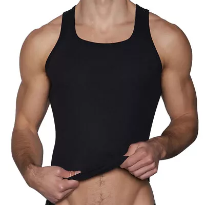 C-IN2 Layers Classic Ribbed Fitted Tank 4327 Black • $37.29