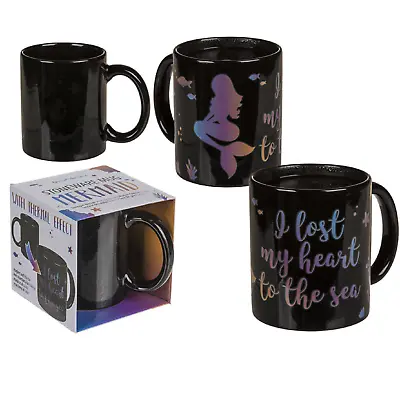 £6.95 • Buy Black Mermaid Magic Heat Sensitive Thermal Effect Mug Coffee Tea Kitchen Gift