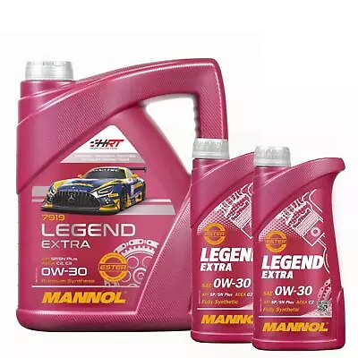 £33.99 • Buy 7L MANNOL 0w30 Fully Synthetic Engine Oil C2/C3 WSS-M2C950-A LL12FE, MB229.51