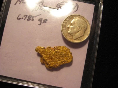 $744.99 • Buy Large Alaska Gold Nugget  6.785 Grams Natural Placer  