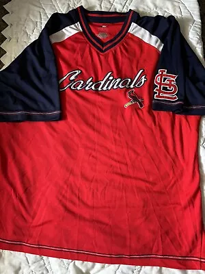 St Louis Cardinals V-Neck Holiday #7 Jersey Size 2XL  Red White MLB • $15