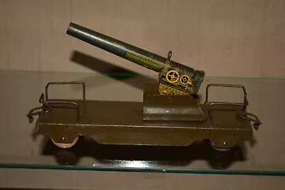 Marx Prewar Vintage Original Military Toy Train Anti-Aircraft Army Floor Car • $248