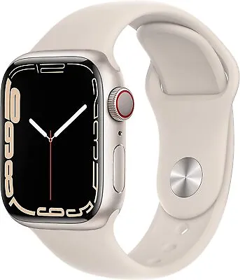 $319.95 • Buy Apple Watch Series 7 GPS + LTE 41MM Starlight Aluminum Case Starlight Sport Band