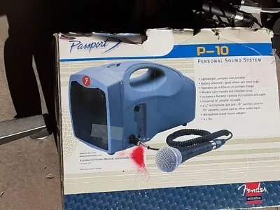 $70 • Buy Fender Passport P-10 Personal PA Sound System RARE New Battery