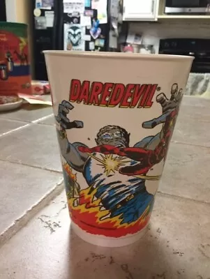 Daredevil Invincible Iron Man 1977 Slurpee Cup 7-Eleven 7-11 Very Good Condition • $15.99