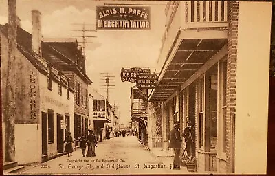 $5.99 • Buy C1905 St Augustine, St George Street Mortuary Signs
