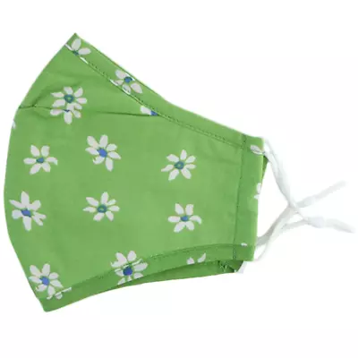 Reusable Cloth Face Mask - Green Daisy • $15