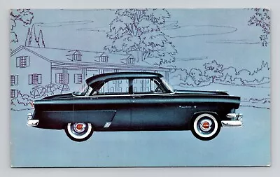 Postcard Ford Mainline Fordor Sedan 1954 Car Advertisement Vintage Chrome J20 • $3.99