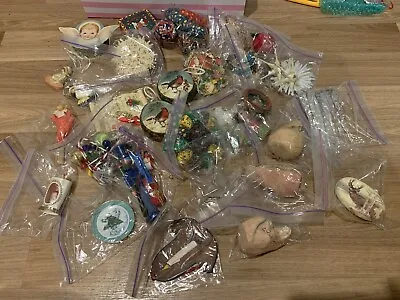 BULK LOT Vintage Christmas Decorations 70s & 80s • $55