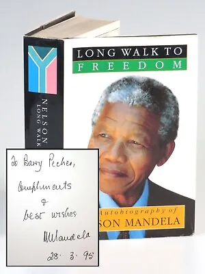 Nelson Mandela - Long Walk To Freedom South African 1st Jacketed And Inscribed • $3500
