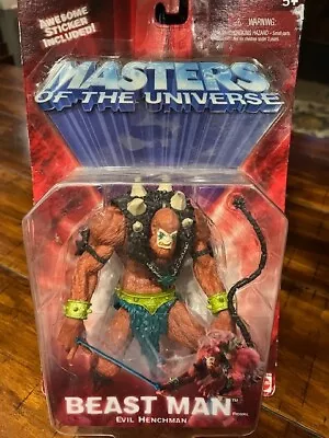 Beast Man Evil Henchman MOTU 2001 Masters Of The Universe Action Figure New • $26.95