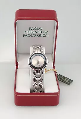 Paolo By Paolo Gucci 472ws Siltone Quartz Watch 30m *new Rare Vintage* Authentic • $395