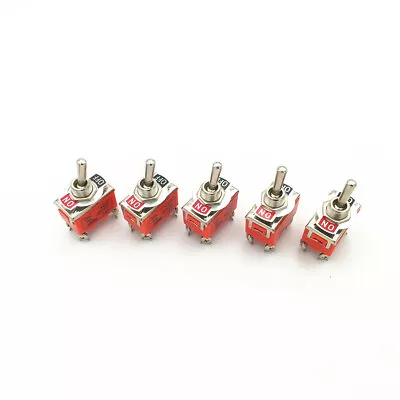 10pcs Latching Toggle Switch 1221 4-Pin 2 Position ON-OFF DPST 15A 250VAC • $15.19