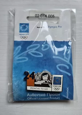 Olympic Pin Badges Athens - 24 MONTH TO GO - Brand New • £4