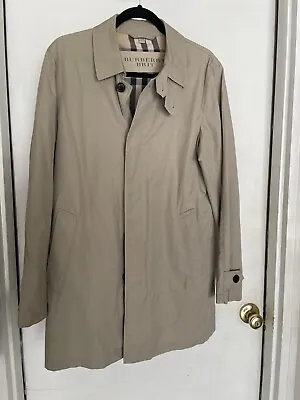 Burberry Brit Khaki Trench Coat Size Small • $278