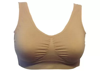 ORIGINAL ‘Ahh Bra’ AS SEEN ON TV By RHONDA SHEAR (Size L) NUDE SOLID (New) • $19.99