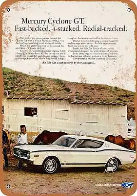 Metal Sign - 1968 Mercury Cyclone GT - Vintage Look Reproduction • $18.66