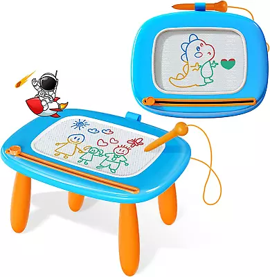 Magnetic Drawing Board Toddler Girl Toys For 1-2 Year Old Doodle Board Pad Lea • £33.89