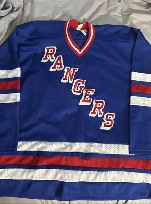 NY Rangers NHL Maska CCM Made In USA Man’s Extra Large 1980s Jersey • $49.99