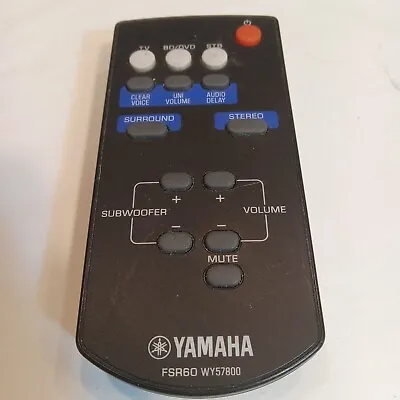 🔥Genuine OEM Yamaha FSR60 Sound Bar Remote🔥 ATS-1010 YAS-101 YAS101BL WY57800 • $15.95