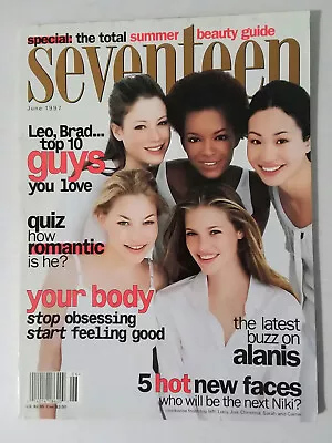 Seventeen Magazine (June 1997) Erykah Badu Alanis Morrisette 10 Guys You Love • $29.99