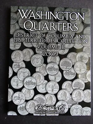 He Harris Statehood Washington Quarters #3 Coin Folder 2009 Album Book • $9.55