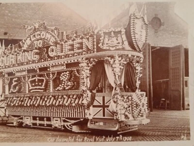 £14.99 • Buy Leeds Royal Visit 1908 Decorated Yorkshire TRAM RP Real Photo Postcard A8