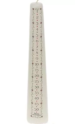 Celebration Candle Wedding Unity 15 Inch 1 To 50 Year Numbered Countdown Annive • £6.76